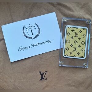 Louis Vuitton Playing Card in Plastic Case